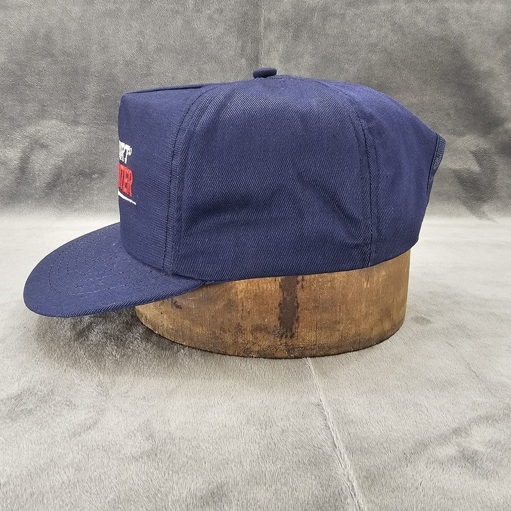 Vintage Wal-Mart Supercenter Trucker Hat Navy Blue Snapback Retro Logo Cap View 3